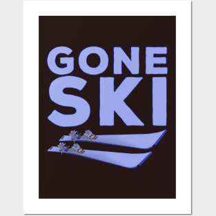 Gone Ski Posters and Art